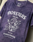 👾 Monsters Vintage Purple Celia Mae Tee - Vintage Wash Cloud Dye