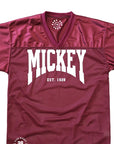 Mickey Maroon Jersey - Mesh Pullover - Customize with Name