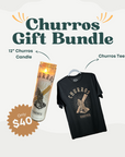 Churro Tee + Candle - Gift Bundle