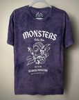 👾 Monsters Vintage Purple Celia Mae Tee - Vintage Wash Cloud Dye