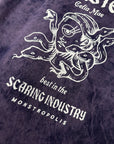 👾 Monsters Vintage Purple Celia Mae Tee - Vintage Wash Cloud Dye