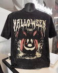 Halloween Time Glow-in-the-Dark OVERSIZED Fit Shirt – Mickey Pumpkin on Main Street - Metal Head Shirt
