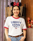 🇺🇸 Liberty & Ears For All - Ringer Tee