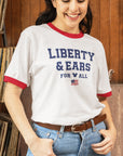 🇺🇸 Liberty & Ears For All - Ringer Tee