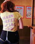 Main Street Social Club Tee - Classic Fit - Neon Strobe