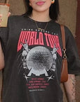 🤘Drink Around The World Tour Tee - Vintage Wash
