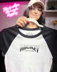 🖤 Mickey Main Character Energy - Black & White Baby Tee