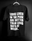 Long Lines In The Park Tee - Oversized Heavyweight Tee
