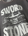Sword In The Stone Grey Vintage Wash Tee
