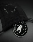 Mickey Ghost Pin w/ Black Velvet Satchel