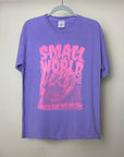 Spooky Small World Pink Ink Tee - Comfort Colors Lavender