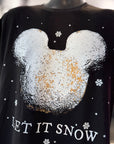Let It Snow Mickey Beignet Shirt - Classic & Oversized Fit