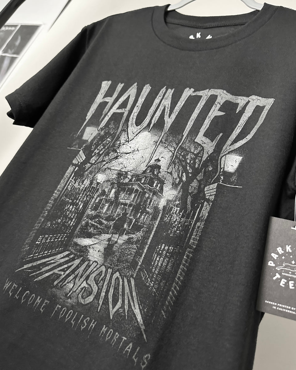 Original Haunted Mansion Grunge Shirt - Black Classic Fit