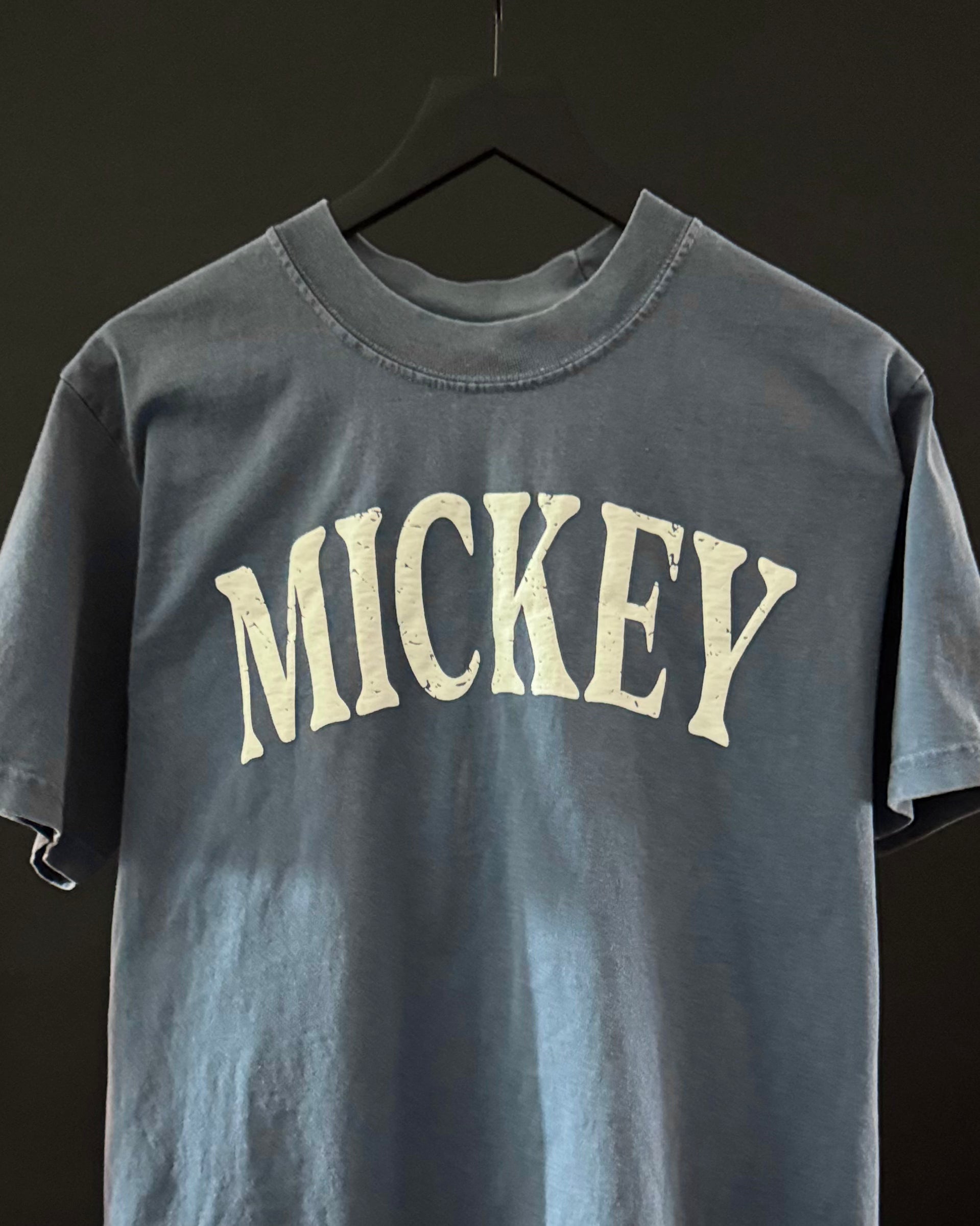 Mickey Vintage Denim Washed Heavyweight Tee – Park Hop Tees