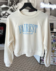 Fairest of Them All - Vintage White Cool Summer Nights Cropped