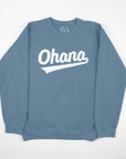 Lilo & Stitch Ohana Ball Club - Blue Denim Color Crewneck Sweatshirt