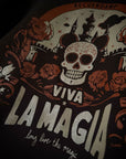 Viva La Magia Sugar Skull Castle - Dia De Los muertos - Dark Brown Crewneck Sweatshirt