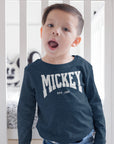 Mickey Varsity Long Sleeve (Est. 1928) - Youth & Toddler & Baby