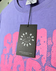 Spooky Small World Pink Ink Tee - Comfort Colors Lavender