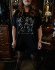 Spooky Scary Skeletons Tee - Black Crewneck Sweatshirt