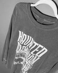 Charcoal Haunted Mansion - Premium Dye-Washed Long Sleeve