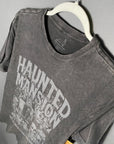 This vintage haunted mansion tee was screen printed in California by park hop tees at parkhoptees.com