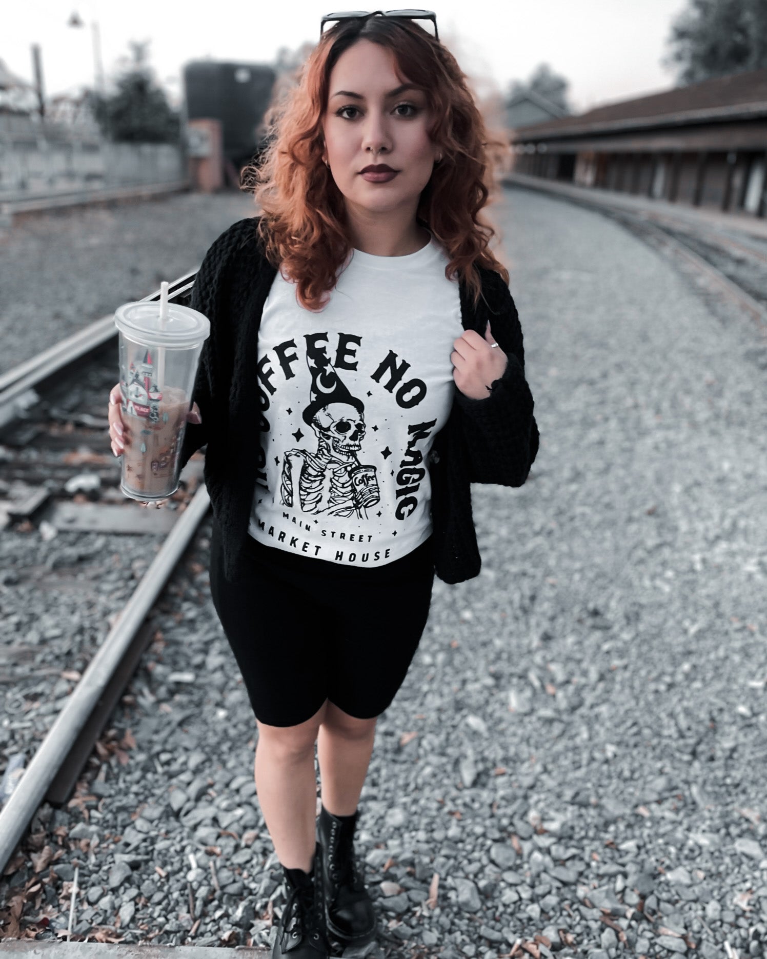this No Coffee No Magic shirt was designed and created by Park Hop Tees. Park Hop Tees owns the trademark for this phrase and the copy write to this design.