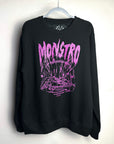 Monstro The Whale -  Black Crewneck Sweater