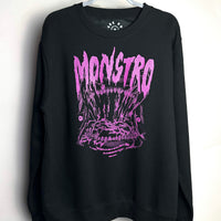 Monstro The Whale -  Black Crewneck Sweater