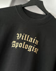 Villain Apologist- Black Oversized & Classic Fit