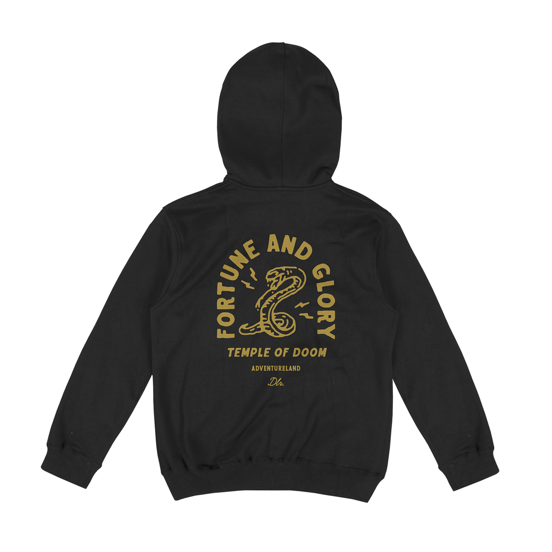 Fortune And Glory Black Zip Up Hoodie
