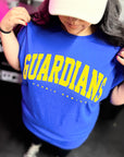 PUFF ink Guardian's Cosmic Rewind Royal Blue Oversized University Tee