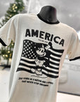 Steamboat Willie Retro Ringer - Celebrate America Tee