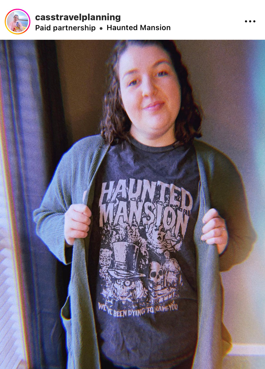 👻 Original Haunted Mansion Grunge Shirt - Vintage Wash (Premium Unisex Tee)