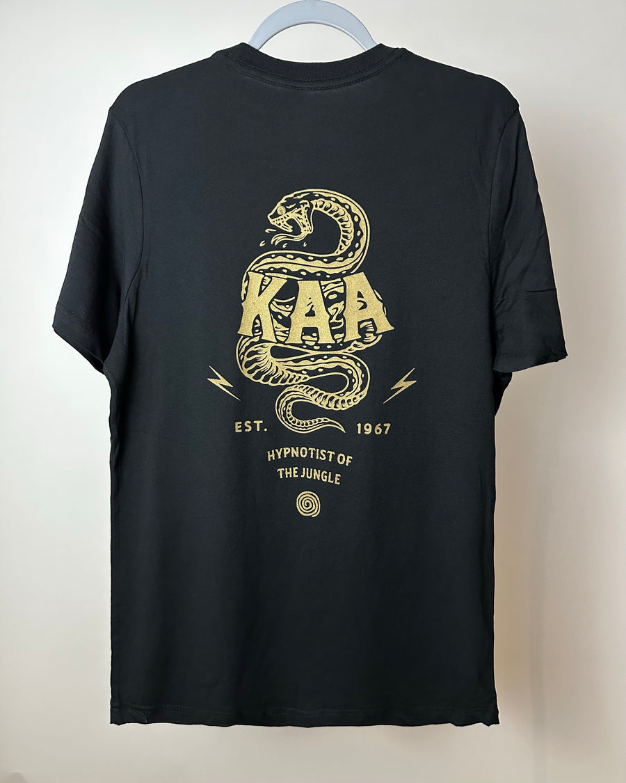 KAA - Hypnotist of The Jungle (Front & Back) Black Tee