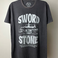 Sword In The Stone Grey Vintage Wash Tee