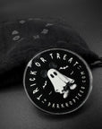 Mickey Ghost Pin w/ Black Velvet Satchel