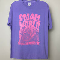 Spooky Small World Tee - Lavender Premium Dye Washed