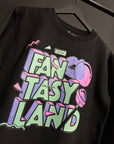 90's Nite Fantasyland - Black Crewneck or Long Sleeve