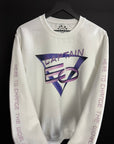 90's Captain EO w/Sleeve Hit - White Crewneck, Long Sleeve, Classic Tee or Oversized Tee