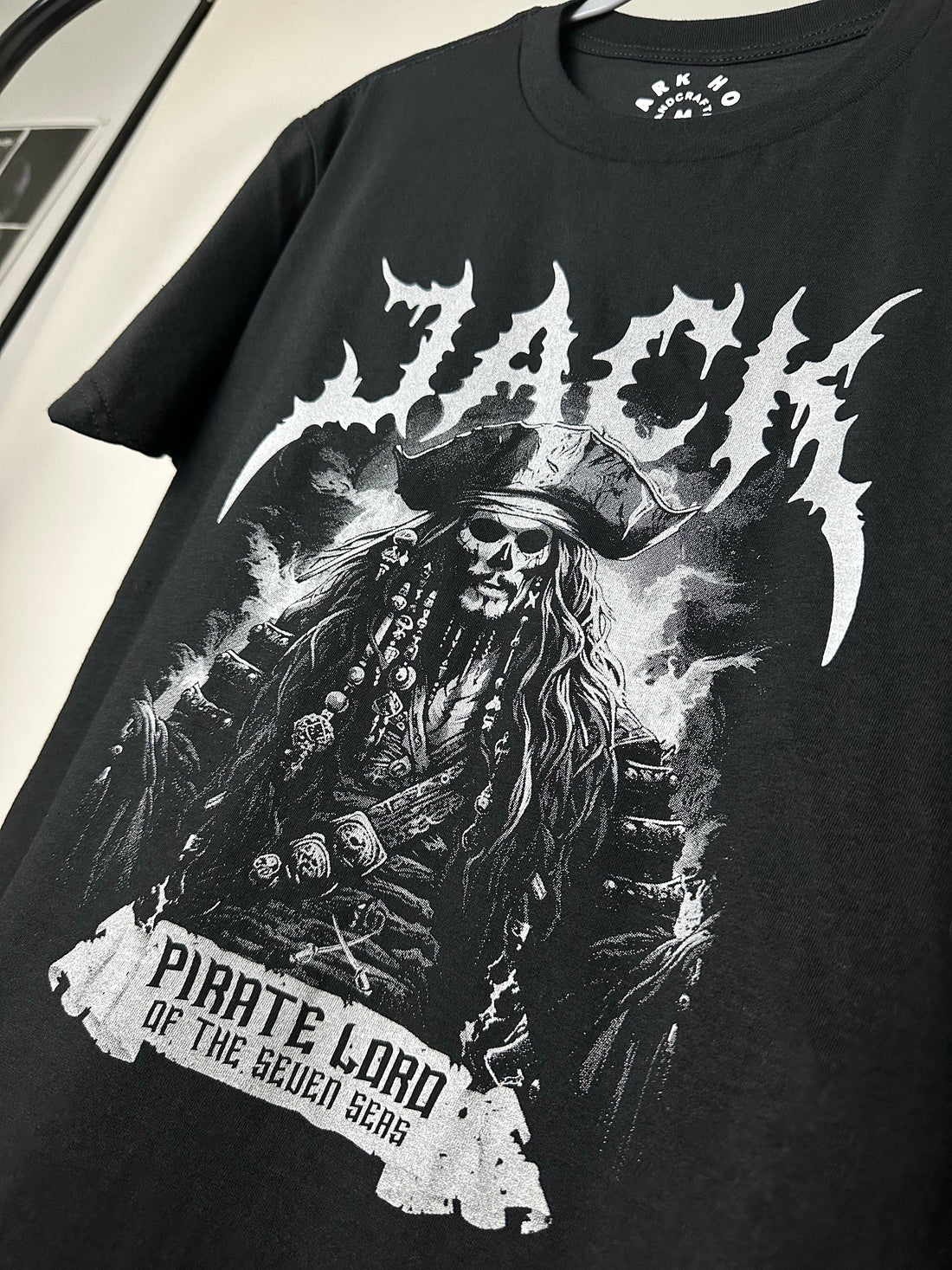 Spooky Captain Jack Pirate Lord - Black Tee