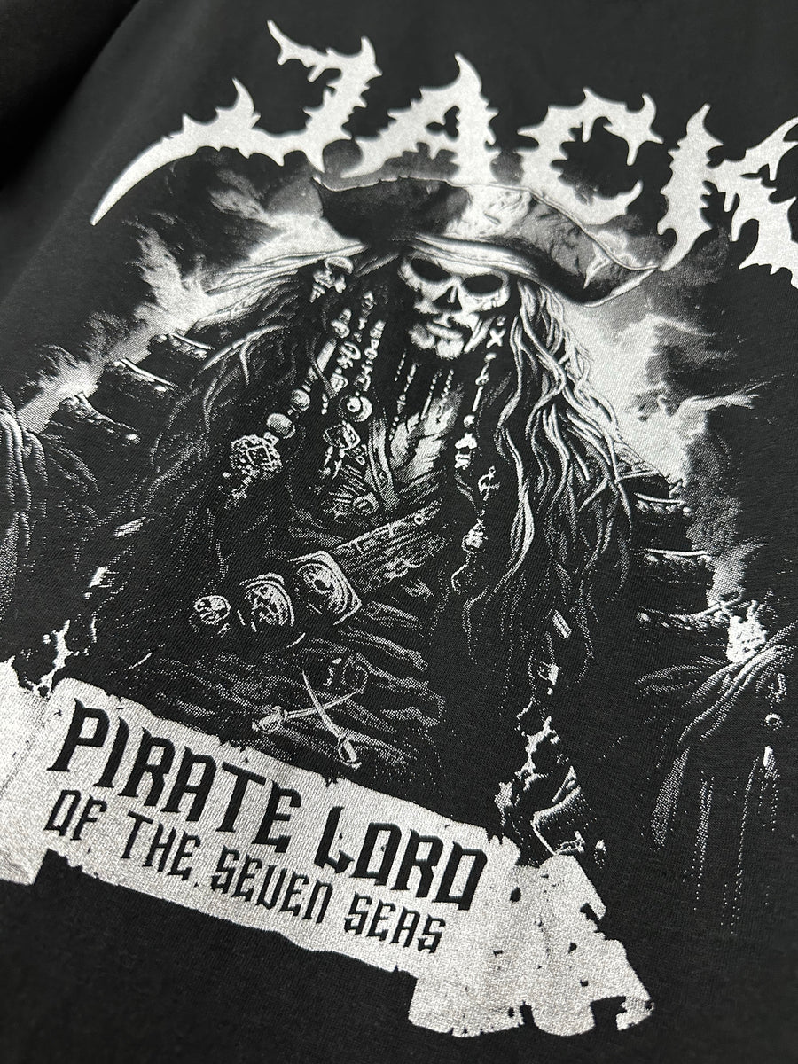 Spooky Captain Jack Pirate Lord - Black Tee