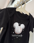 Let It Snow Mickey Beignet - Baby Onesie - Long Sleeve & Short Sleeve