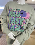 90's-ish Fantasyland - Frost Green Premium Crewneck