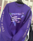 90's Captain EO w/Sleeve Hit - Neon Purple Crewneck, Long Sleeve or Classic Tee