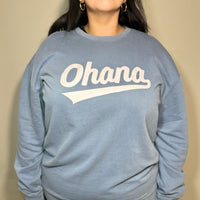 Ohana Ball Club - Blue Jean Crewneck Sweater