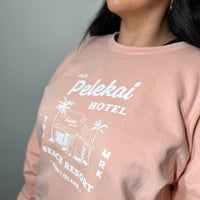 Lilo Pelekai Hotel - Peach Crewneck Sweater