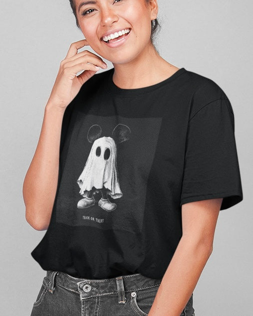 Trick or Treat Mickey Ghost - Classic and Oversized Fit