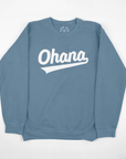 Ohana Ball Club - Comfort Colors Blue Jean Crewneck Sweater