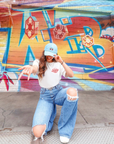 Trust Your Tingle Tee (front & back) - White - Available in Oversized Fit